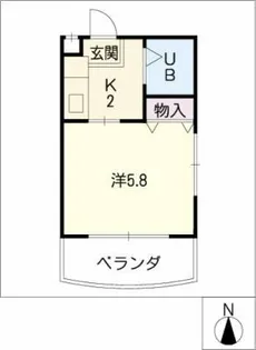 エクセランス松下【2階】の間取り