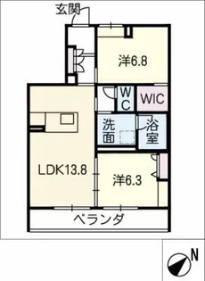 ブルーウィング【3階】の間取り