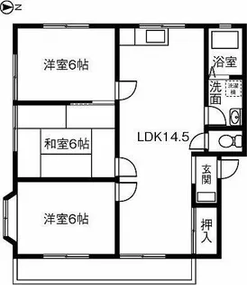 コーポアゼリア【201号室】の間取り