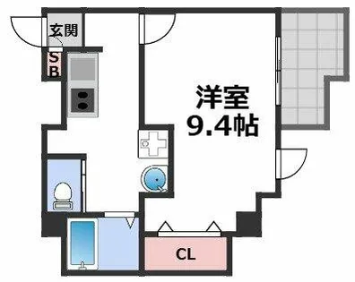 SF緑橋【8階】の間取り