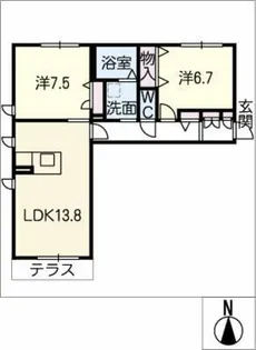サンセールⅡ【1階】の間取り
