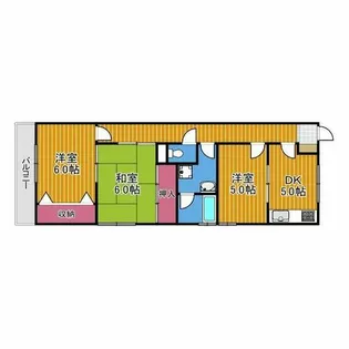 エトワール奥野【3階】の間取り