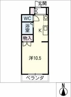 天白ハウス【1階】の間取り