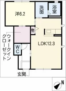 フローラ緑A棟【1階】の間取り
