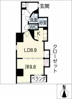 エルブ葵【12階】の間取り
