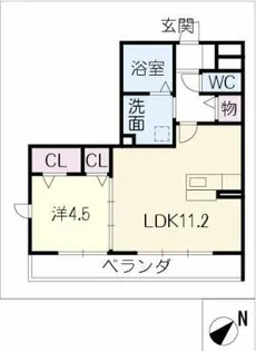 Life乗鞍Living【3階】の間取り