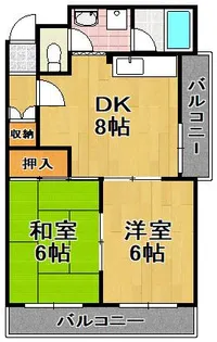 ベルメゾンイトウ【2階】の間取り
