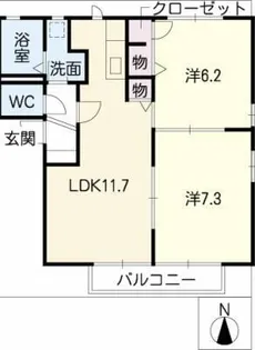 サンシャインタウン A棟【1階】の間取り