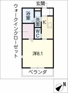 ラフィネ大曽根【1階】の間取り