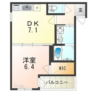 大阪府大阪市住吉区大領3丁目【アパート】の間取り