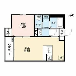 Maururu高畑【3階】の間取り