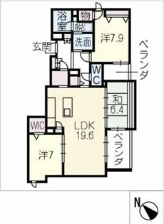 ダイヤモンドヒルズ覚王山【4階】の間取り