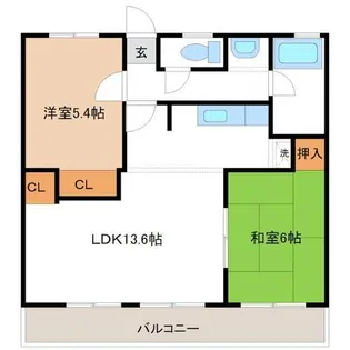 マンション都【216号室】の間取り