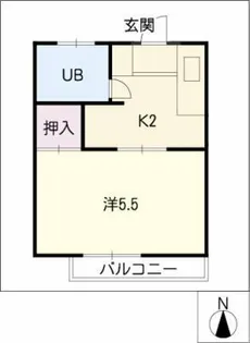 サンピア571【2階】の間取り