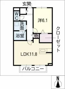 カサグランデAT【1階】の間取り
