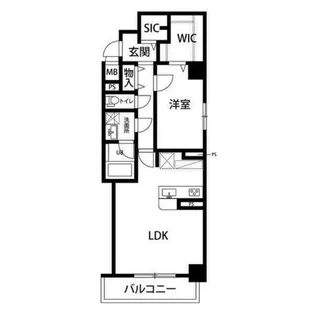 レジデンス京町通【2階】の間取り