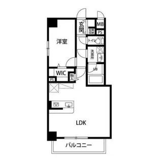レジデンス京町通【2階】の間取り