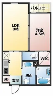 Neo Smart古川橋【1階】の間取り