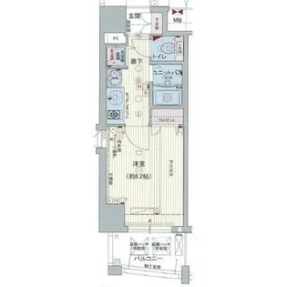 プレサンス泉シティアーク【8階】の間取り