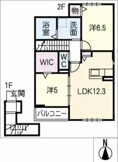 MAISON DE LEONEⅡ【2階】の間取り