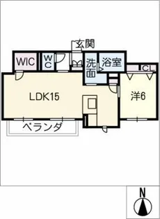 ベレオ日名【3階】の間取り