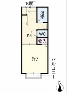 シャトレー関井【2階】の間取り