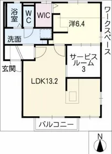 サンハイツ須成【1階】の間取り