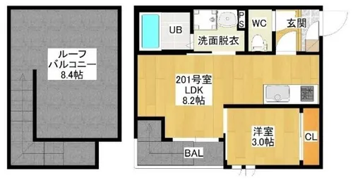 GRANDTIC大曽根北【2階】の間取り