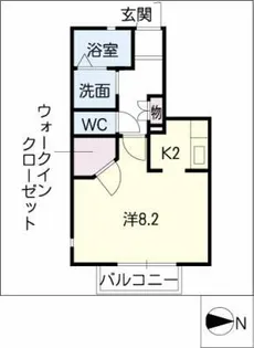 アーバン長久手【1階】の間取り