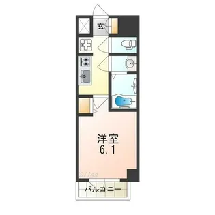 スプランディッド天王寺パークサイド【9階】の間取り
