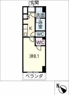 コントレイルりんくう常滑【7階】の間取り