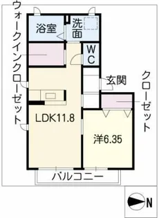 メゾン アートカミサワ【1階】の間取り