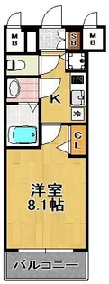 アドバンス大阪ソルテ【9階】の間取り