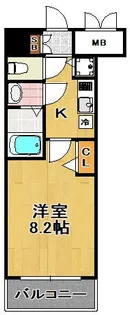 アドバンス大阪ソルテ【9階】の間取り
