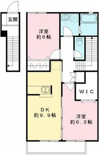 ヴィラシャンテ【2階】の間取り