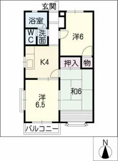アミティーS・R【1階】の間取り