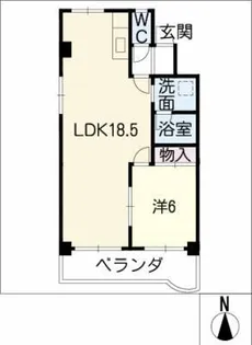 グリーンヴィラ久野【2階】の間取り