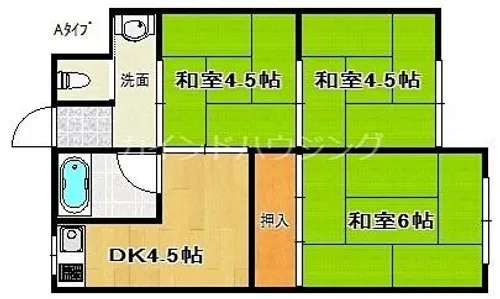 清水荘【1階】の間取り