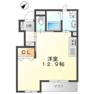 シャトーHirata 勝部【1階】の間取り
