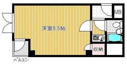メゾンヒグチ【402号室】の間取り