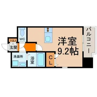 プレサンス名古屋STATIONアライブ【15階】の間取り
