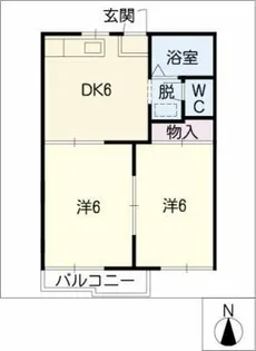 ビラ イチカワA【2階】の間取り