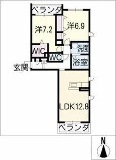シャーメゾン赤池南【3階】の間取り