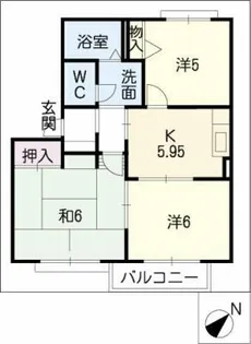 パッセクション【1階】の間取り