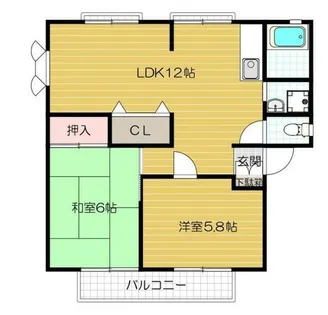 サンビレッジ高田 B【1階】の間取り