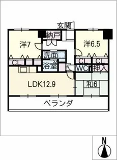 ブラエルメゾン青山1号棟【9階】の間取り