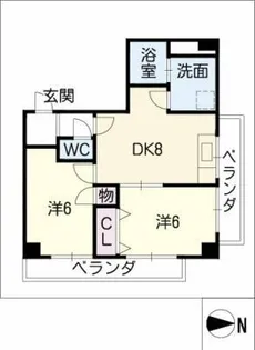 須原ビル【5階】の間取り