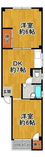 中川マンション【3階】の間取り
