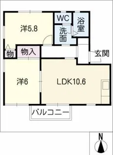 ファーストハイムA【2階】の間取り