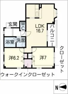 アヴニールユウ【2階】の間取り